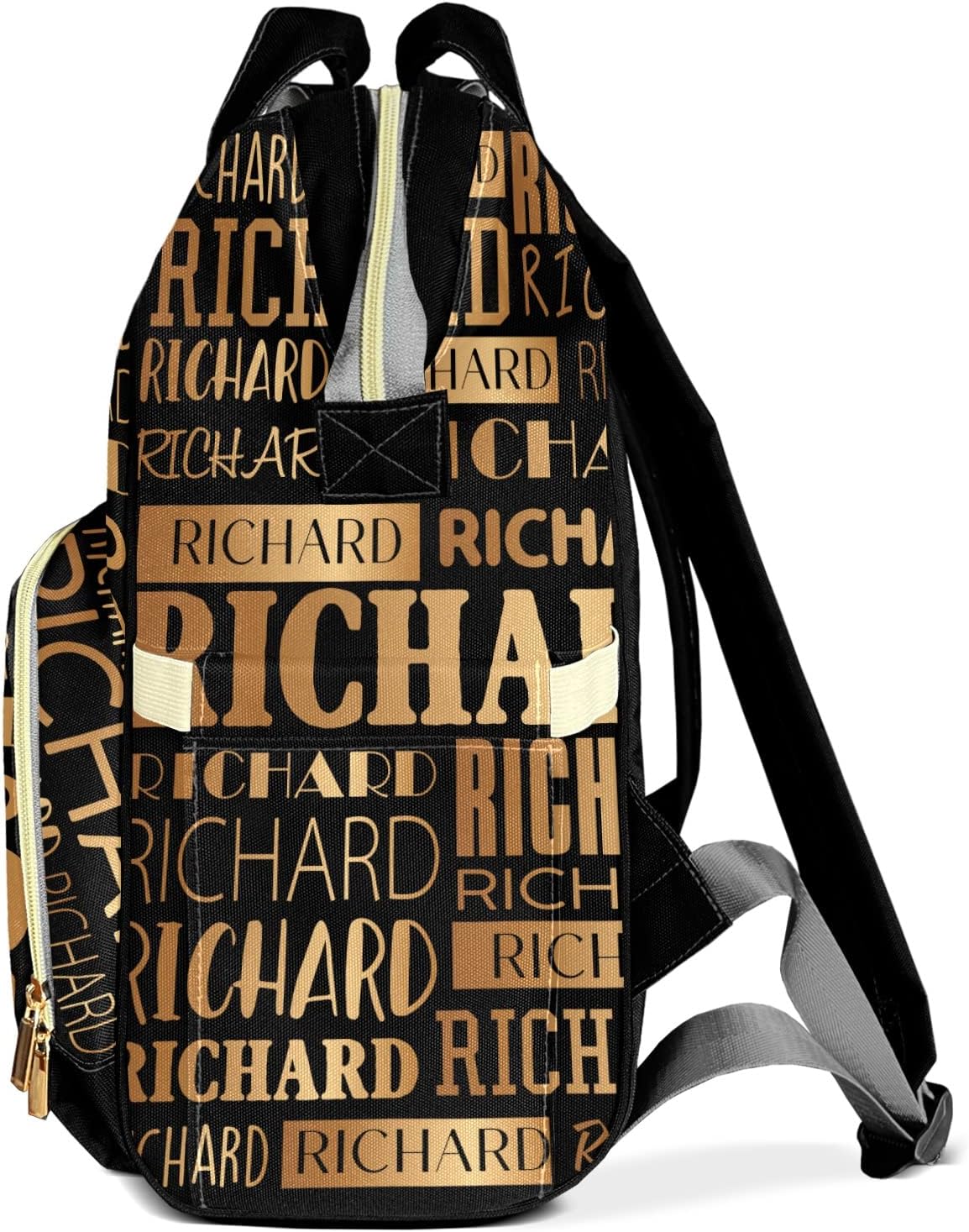 Customized Diaper Bag with Name for Baby Boy & Girl - Personalized Cute Mommy Daypack with Large Capacity Rabbit Travel Backpack Holiday Gift for Women