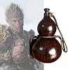 Black Myth Wukong Beverage Container, 34oz1L Big Gourd Water Bottle with Tassel Rope for Hip, Portable Natural Bottle