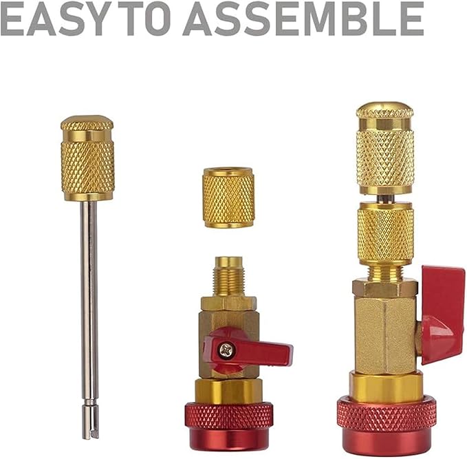 Juego de Herramientas Lichamp para Remover e Instalar Válvulas de Aire Acondicionado R134A R1234YF miniatura 3