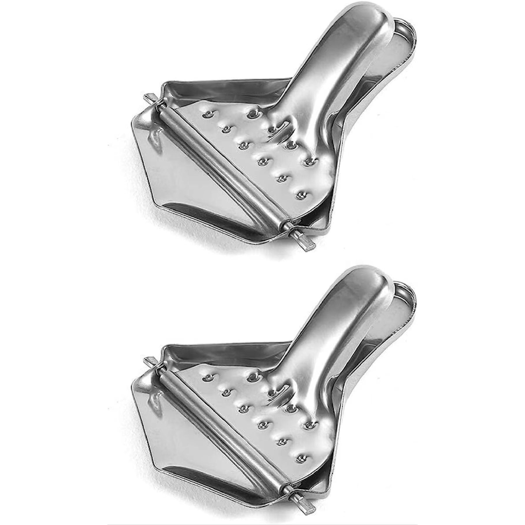 Zitronenschnitzelpresse,2 PCS Handbuch Entsafter Kleine Zitruspresse Handheld Zitronenpresse aus Edelstahl Orangenpresse Manuell Saft Wedge Werkzeuge Küche Zitronenkeilpresse