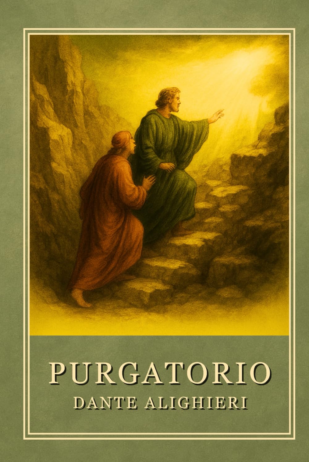 The Divine Comedy – Purgatorio (Illustrated Edition): A Curated Classic with Longfellow’s Translation, Modern Summaries, and Nineteenth-Century Style Illustrations