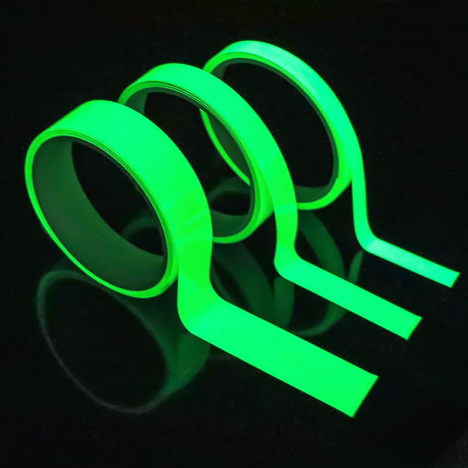 3 Rolls Glow In The Dark Tape Waterproof Highlighting Rechargeable And