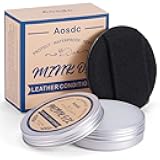 Mink Oil Leather Conditioner Cleaner for Leather Boots, Mink Oil Kit 3.52 Oz with Sponge, All-Natural Waterproof Soften and Restore Shoes, Jackets, Hats, Baseball Gloves, Saddles and Harnesses
