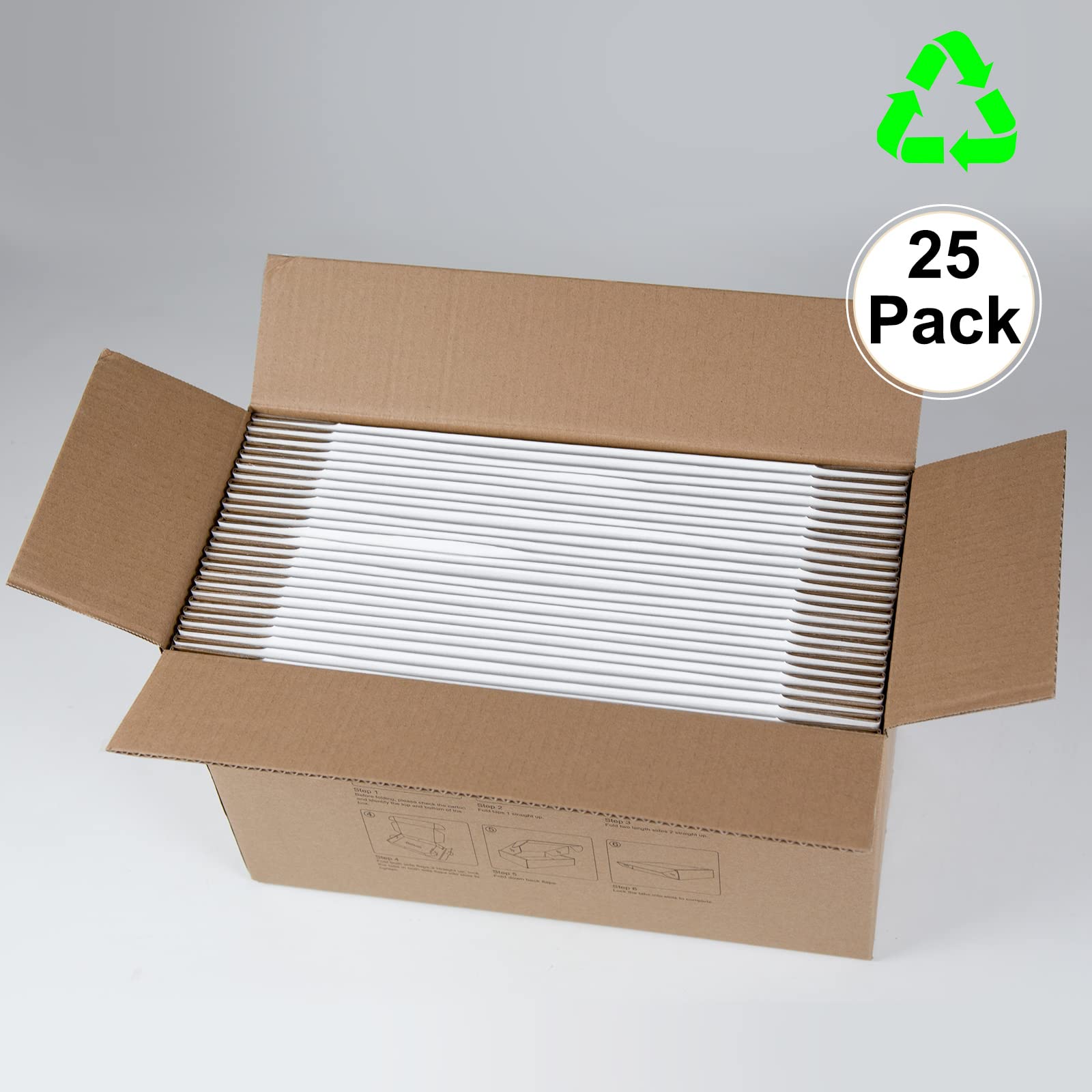 27,9 x 20,3 x 5,1 cm, weiße Wellpappkartons für kleine Unternehmen