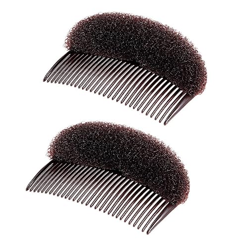 2 piezas encantadoras inserciones de volumen para el cabello, peine Do Beehive, herramienta para hacer moños, base para el cabello, accesorios de