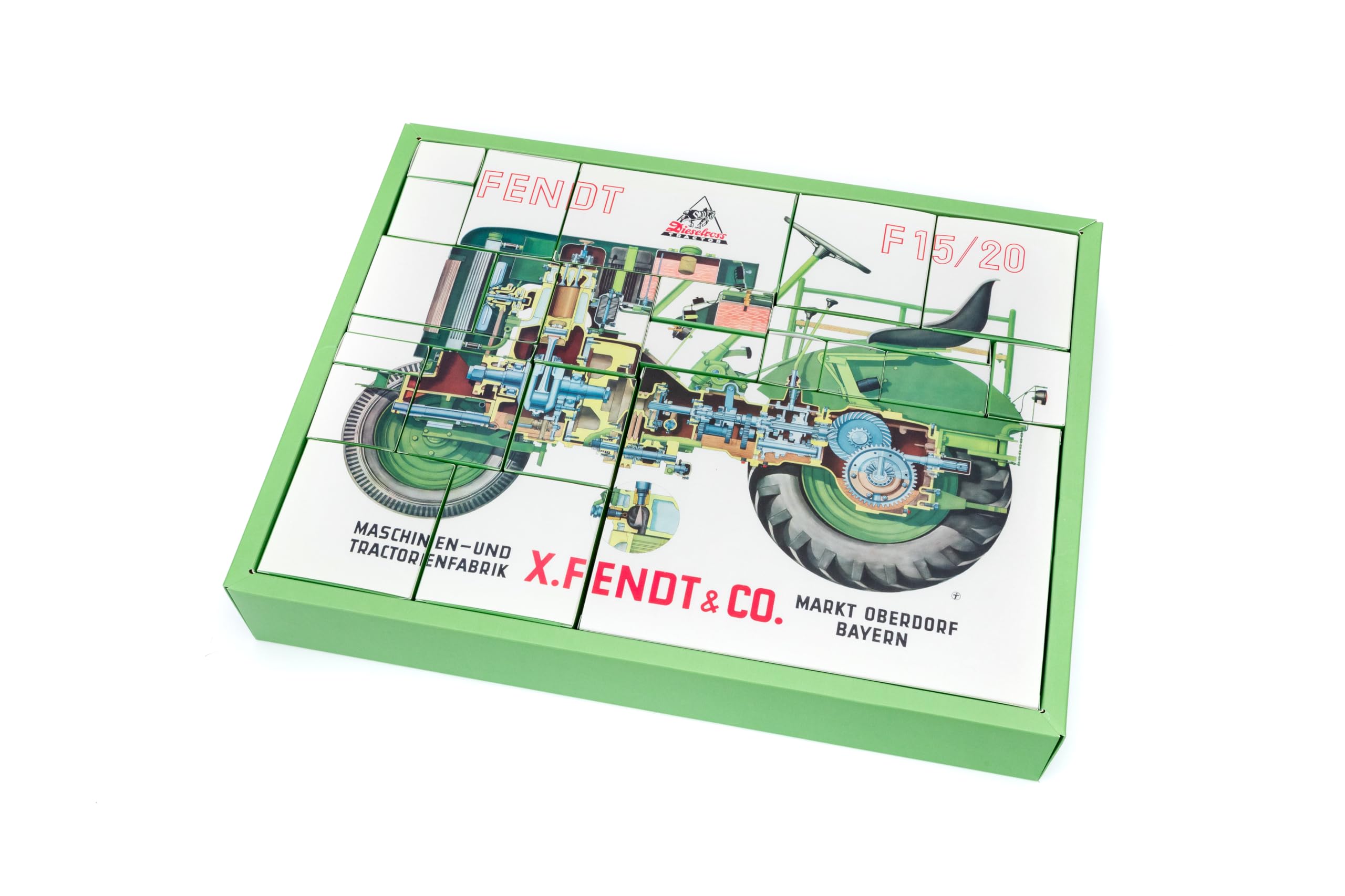 FRANZIS 67231 - Fendt Vario 313 Traktor Adventskalender, Modellbausatz 1:32