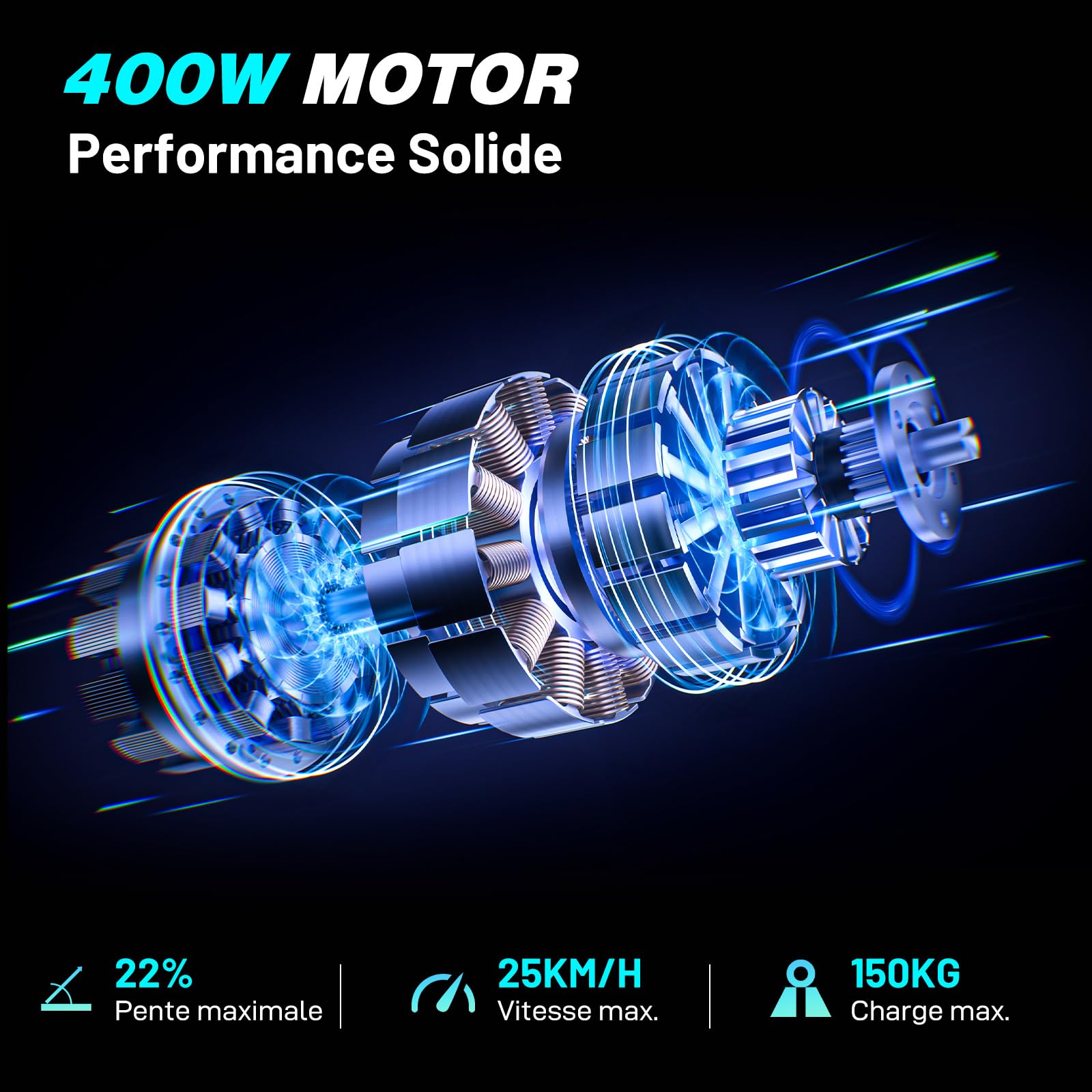 RCB Trottinette Électrique Adulte, Jusqu'à 25 km/h, Pneus Solides 8.5''-10'',300W-400W, 7.8-10.4Ah,Autonomie 23-35KM, Clignotants, Contrôle APP, Charge Max 120/150kg, Pliable Scooter,Double Frein
