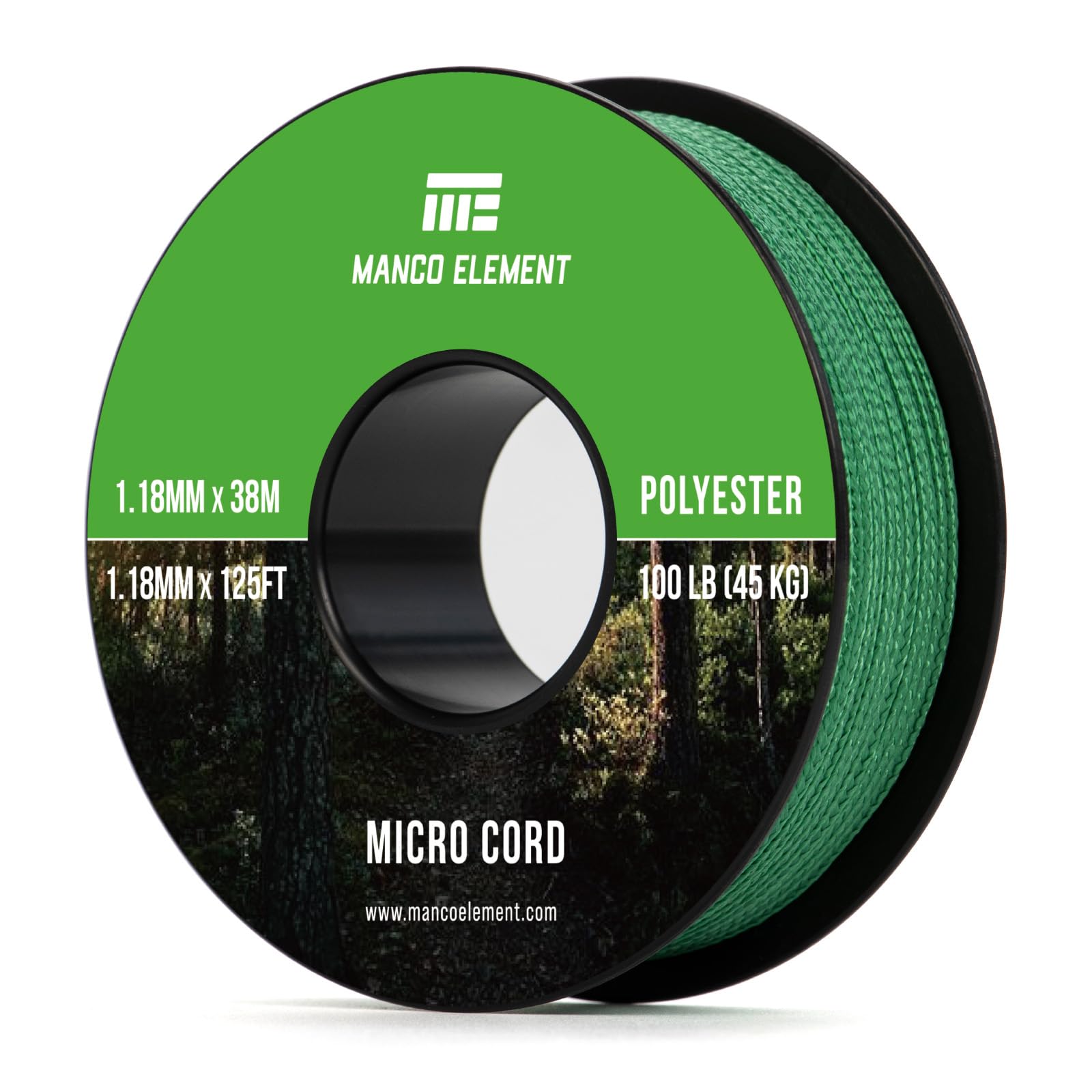 Manco Element Micro Paracord 1.18mm x 38m Micro Cord Thin Braided Rope โ image 1