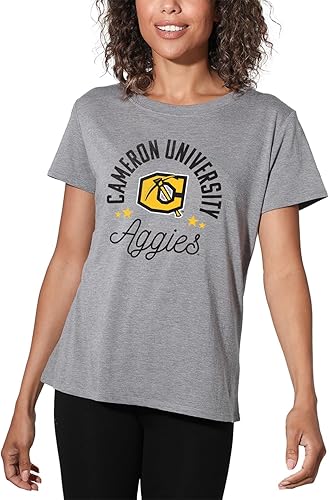 Miniatura 305 de Colección oficial de camisetas sueltas para mujer, diseño de mascota desgastada universitaria, jaspeado atlético