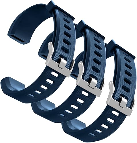 Miniatura 11 de Bandas de reloj de repuesto hoeslaw para ID115plus HR, conjunto de bandas de muñeca para monitor de actividad Very Fit Pro, correas de reloj