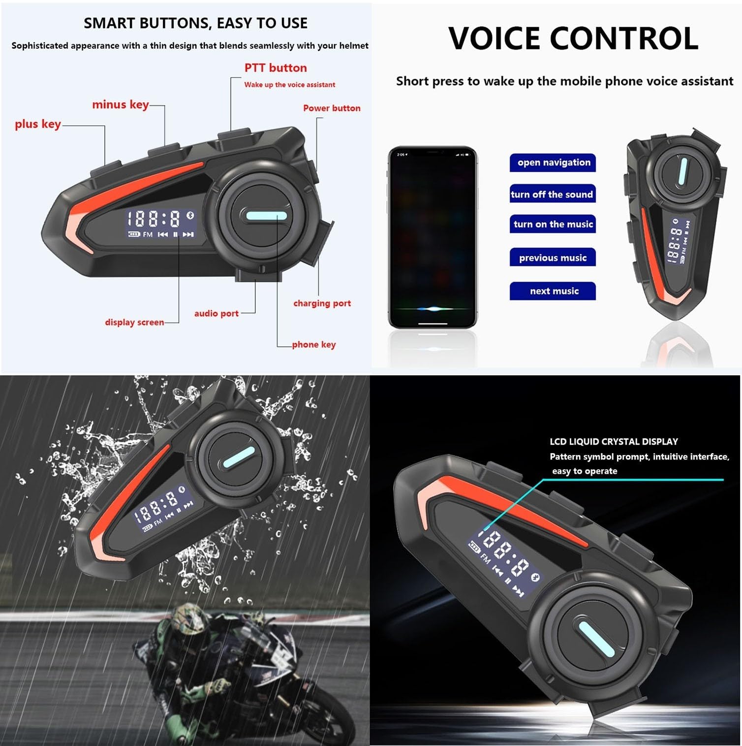 Klapphelm mit Sonnenblende Bluetooth Motorradhelm Helm Motorrad Klapphelm Motorradhelm ECE Zertifiziert Integralhelme Mit Doppelvisier Motorradhelm Klappbar Für Herren Damen