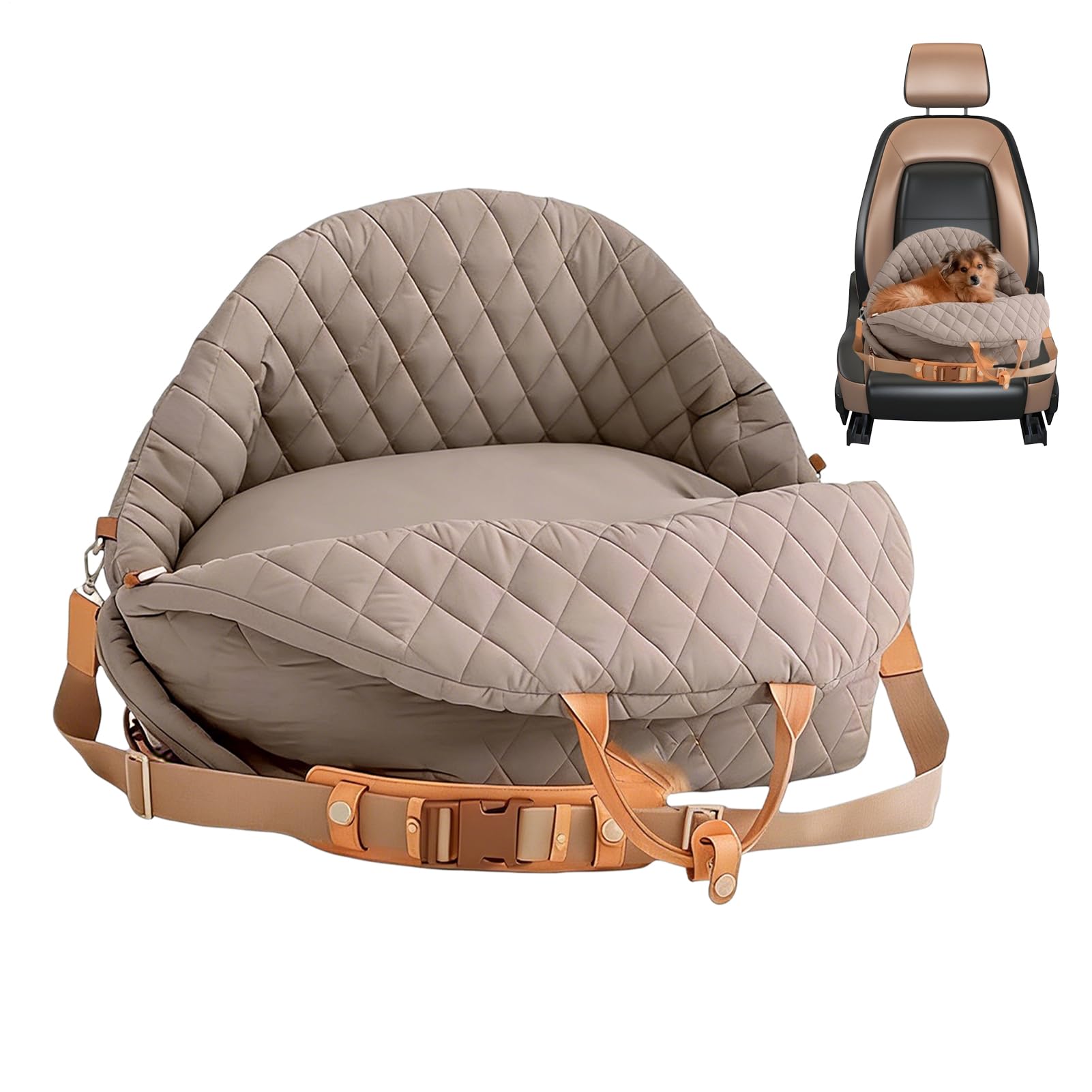 Autositze für Hunde Verstellbarer Gurt und wasserdicht | -Autositz & Katzentransportbox für kleine e Katzen PKW SUV Fahrzeug Reise Outdoor Camping Urlaub