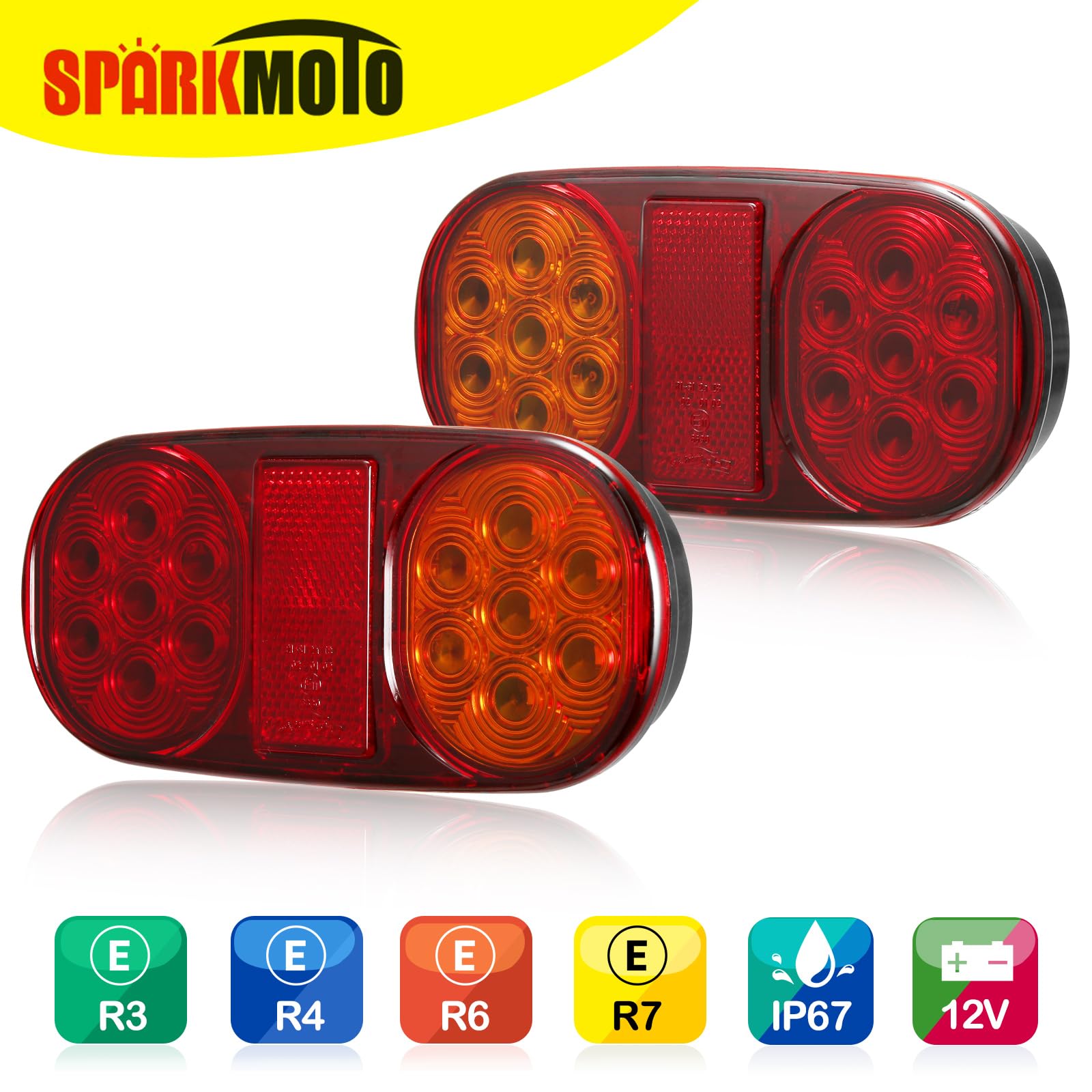 Luci Targa LED Per Rimorchio 12V/24V - Impermeabili IP65 | Illuminazione Posteriori Per Camion E Caravan - Foto 9