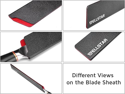 Miniatura 5 de WELLSTAR Juego de protectores de borde de cuchillo, 2 fundas universales de hoja de 12 pulgadas, sin BPA, fundas protectoras de hoja larga de ABS,