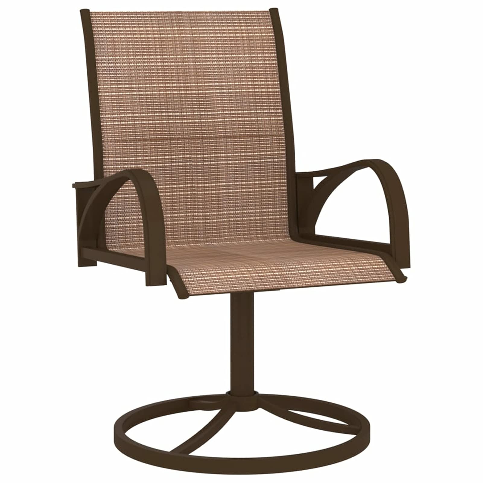 312278 Sedie Girevoli da Giardino 2pz Textilene e Acciaio Marrone Testata in Legno,Testata Letto Matrimoniale Muebles Dormitorio Spalliera Letto Testiere per Letto Matrimoniale