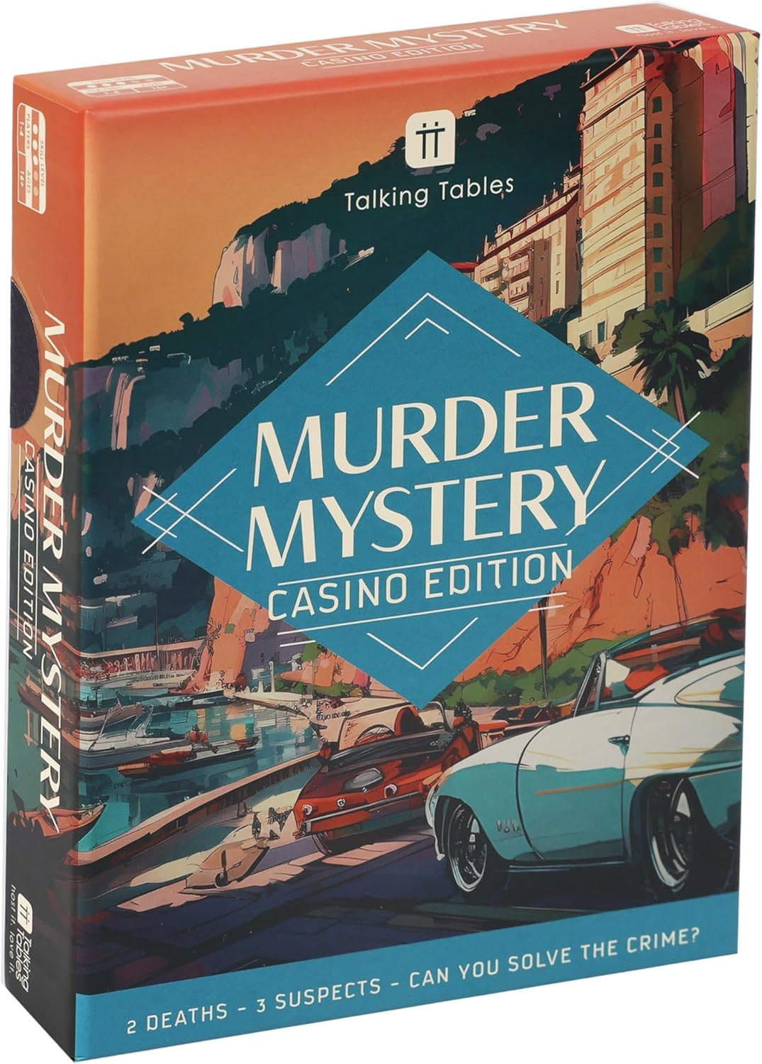 Talking Tables Murder Mystery At The Casino Game for Adults, Players 1+, 3 Murder Mystery Case File, Fun After Dinner Party, Ages 16+, Single Colour