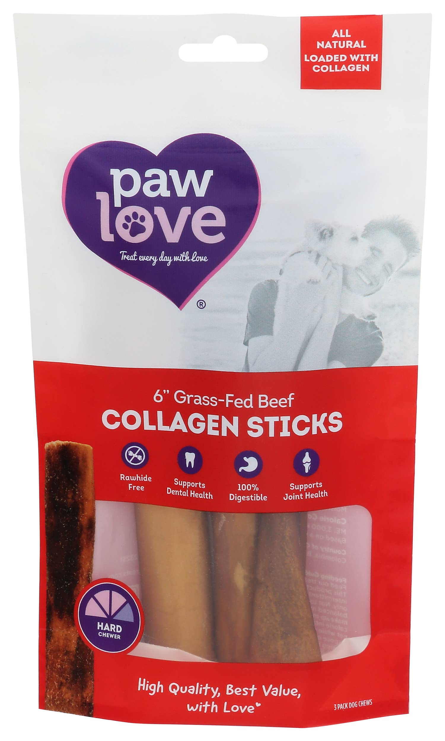 Paw Love Collagen Dog Chew, 3 EA