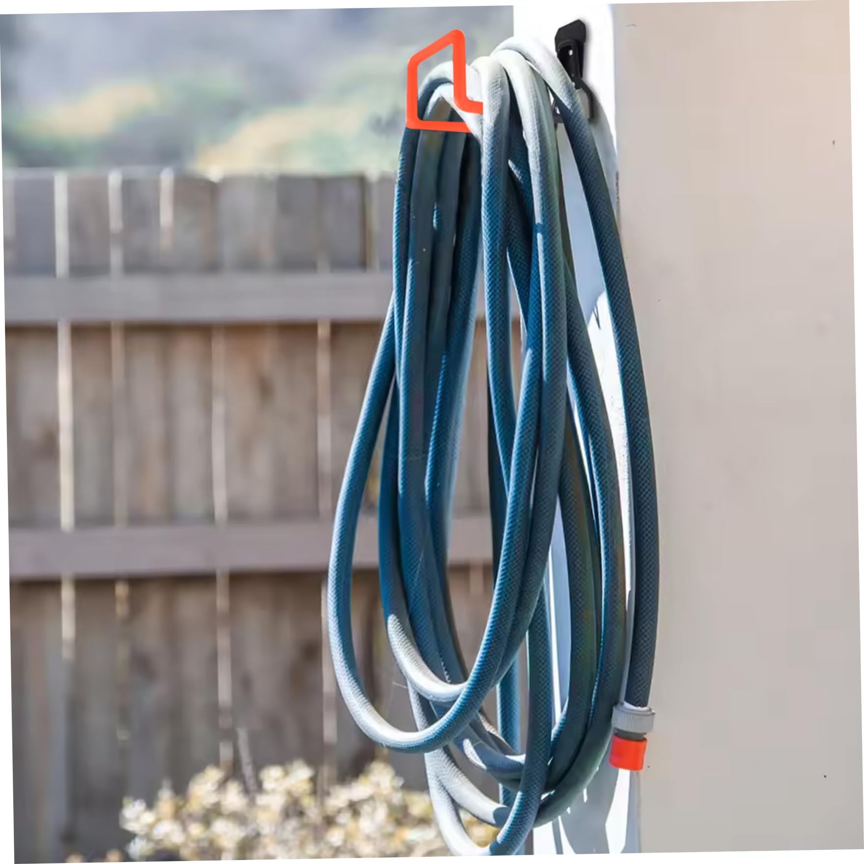 Garden Hose Holder Wall Mount, Heavy Duty Metal Hose Hanger with Screws, Ideal for Indoor, Outdoor Garden Holder Hanger