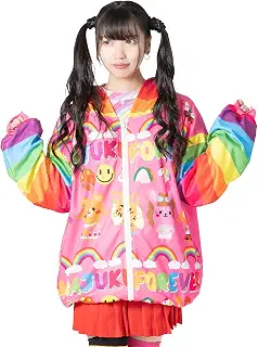 [エーシーディーシーラグ] HARAJUKU FE ZIPパーカー ACDC RAG 原宿系 ファッション レディース デコラ decora 大きいサイズ