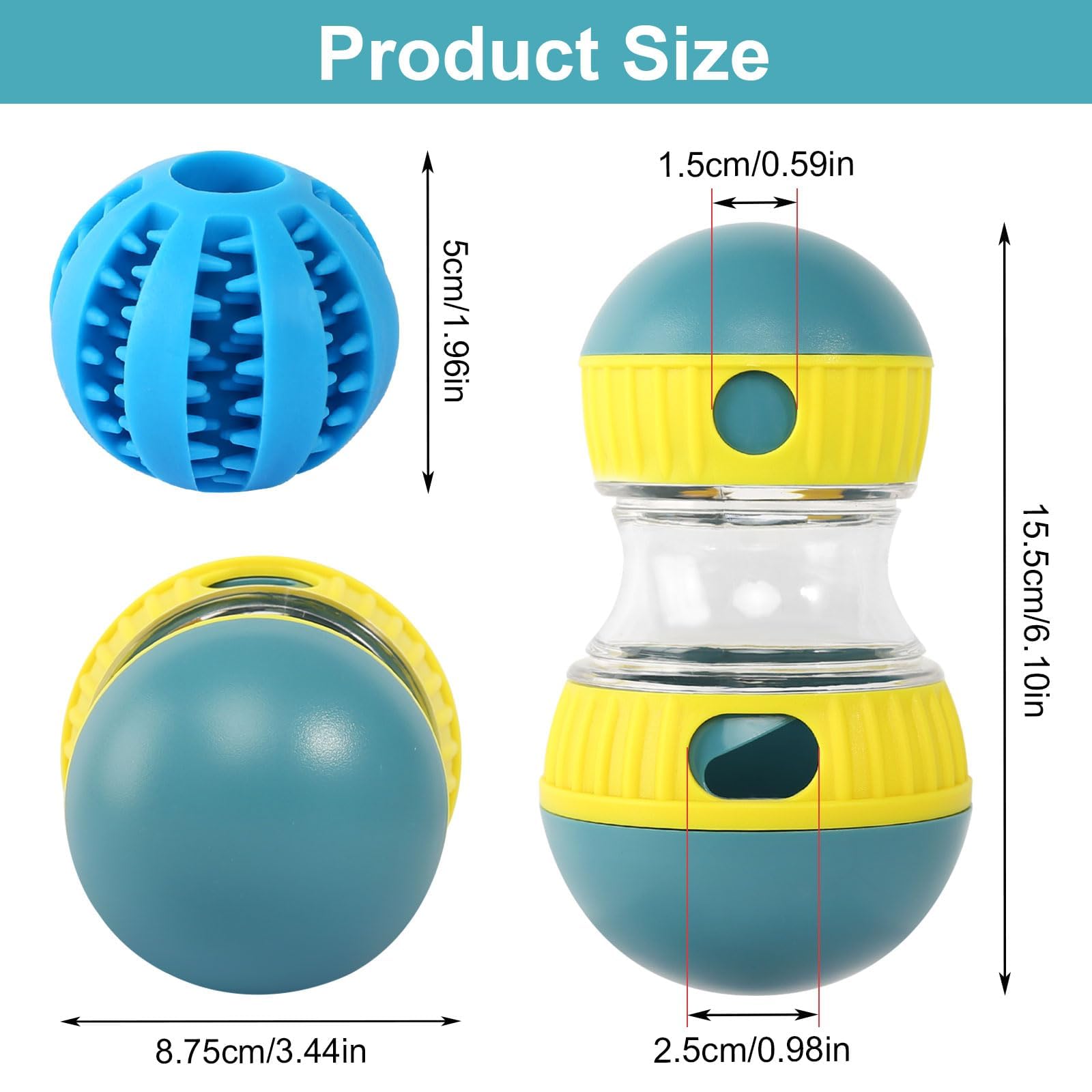 prota Dog Treat Toy Interactive Dog Toy, Treat Dispenser Dog Toy Dog Treat Dispenser Comes With 1 Pcs Dog Chew Toy - Image 2