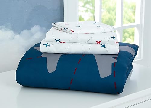 Miniatura 6 de Delta Children Juego de ropa de cama de 4 piezas para niños, edredón reversible 2 en 1, incluye edredón ajustable para mantener a los más pequeños