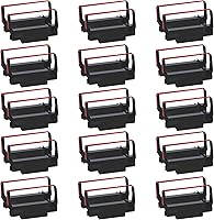 Vista 7 de Paquete de 12 cintas ERC30/34/38 en negro y rojo compatibles con impresoras Epson TM-U220 M188B ERC30 ERC34 ERC38 NK506