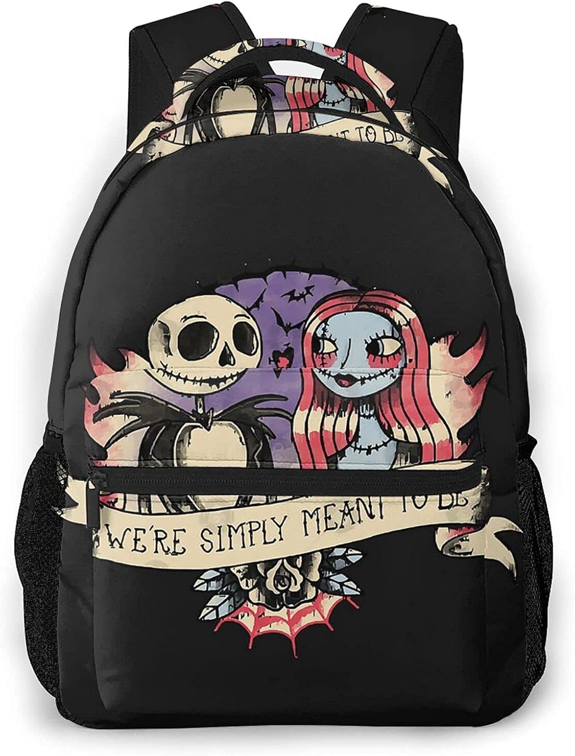 Nightmare Before Christmas Backpack Comfortable Bag Purse For Women Men Nightmare Before Christmas Backpack