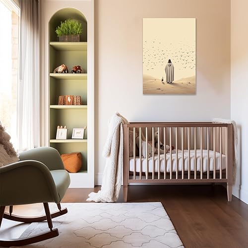 Vista 26 de Arte de pared de Jesús y el niño, póster minimalista bohemio cristiano, lienzo para pared, imagen abstracta de Jesús, arte cristiano religioso Jesús