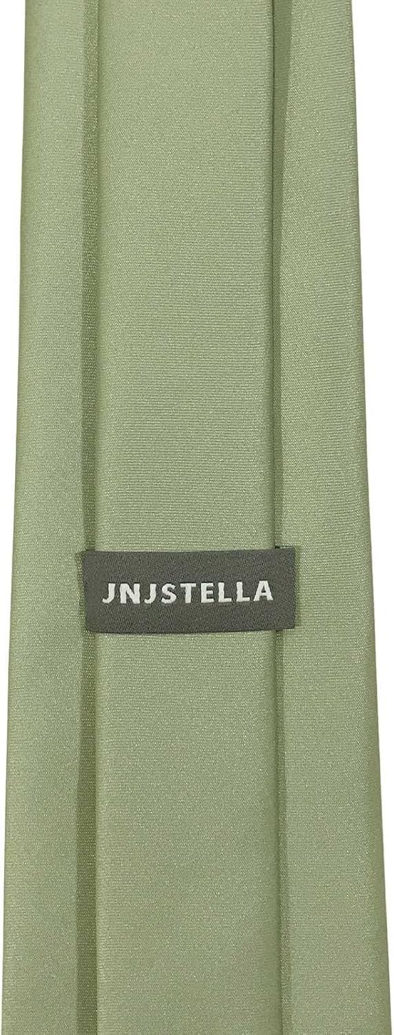 Men's Classic Solid Color Necktie 3.15" Tie - Image 4