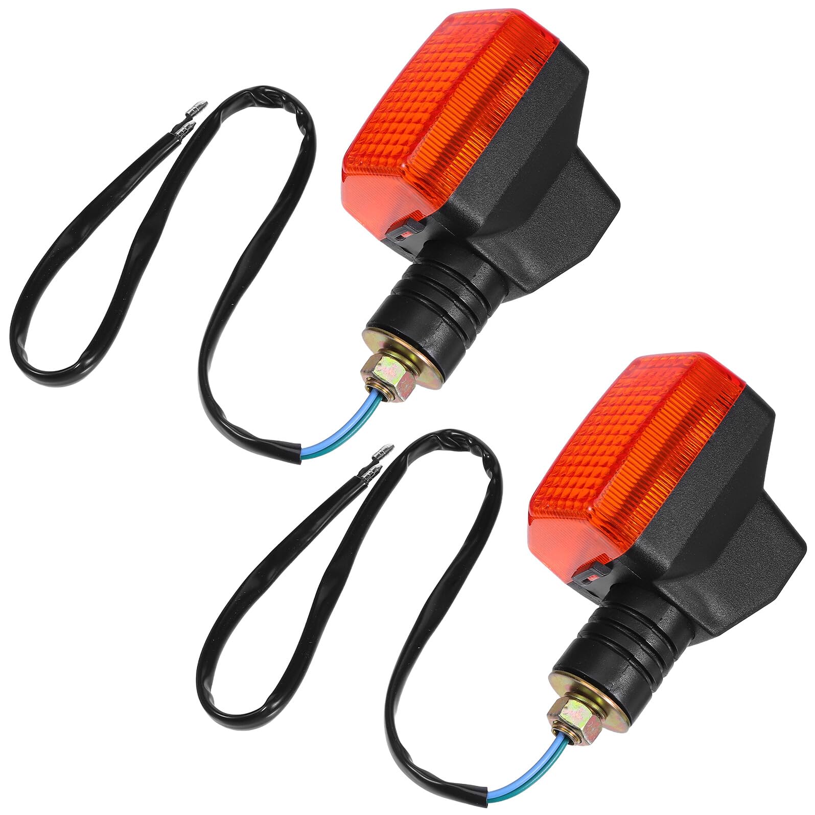 Holibanna Indicatori di Direzione per Moto LED Impermeabili Anteriori e Posteriori Fanali Posteriori per Scooter e Bici Elettriche Piccoli Installazione Semplice e Alta Visibilità