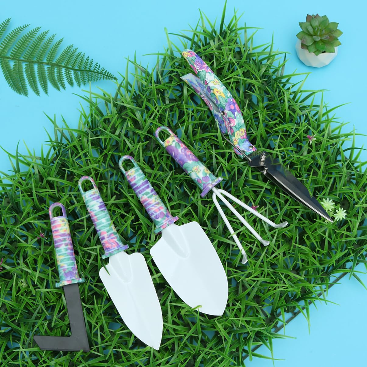 BESPORTBLE Ensemble De 10 Pièces Outil de Jardin Ciseaux Jardinage Ciseaux de Jardin à Outils Fournitures de Jardin Trousse à Outils de Jardin Impression Positionner Suite
