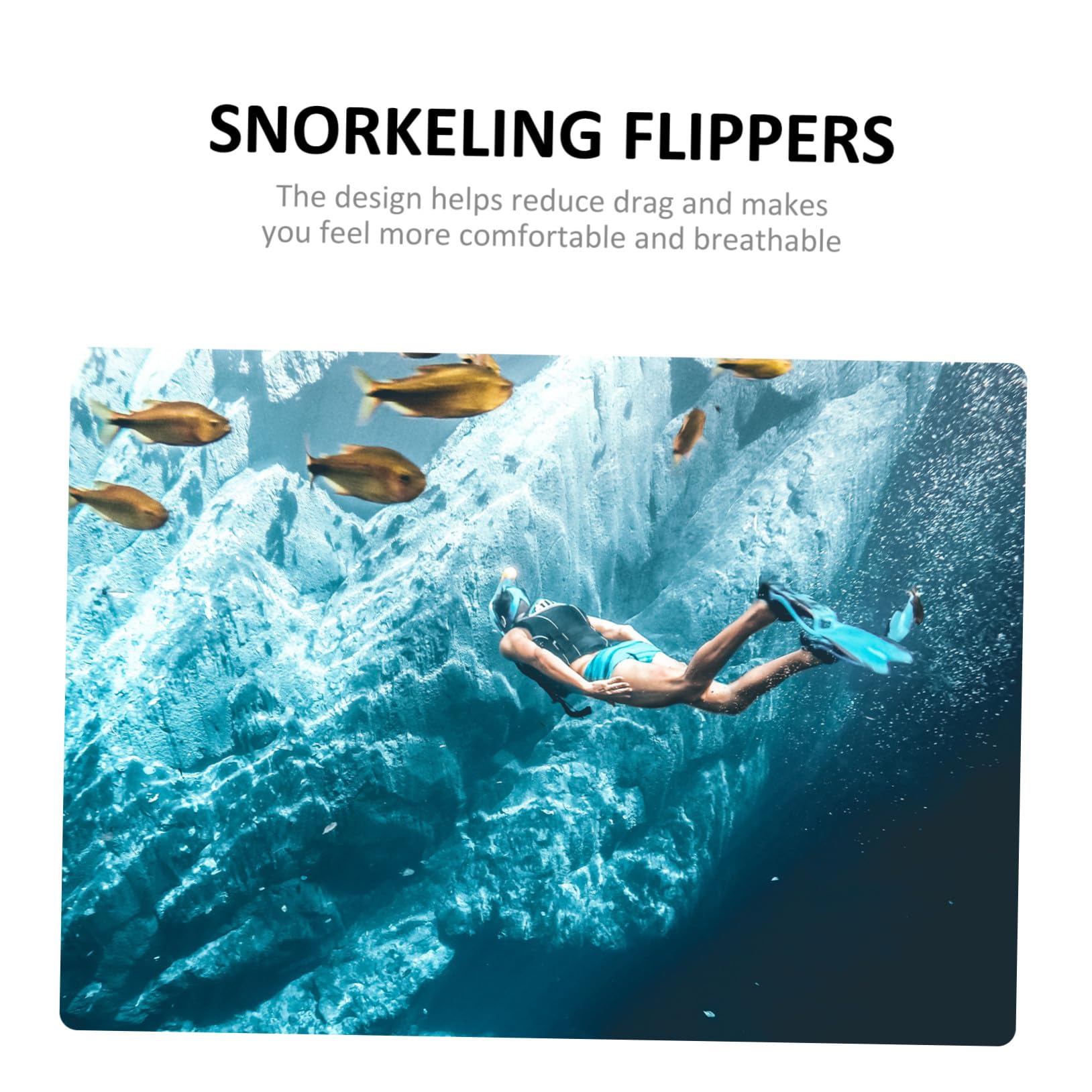 ifundom 2stücke Schwimmflossen für Erwachsene und Flexible Trainingsflossen für Schwimmen und Schnorcheln Bequeme Schwimmflossen mit Optimaler Passform