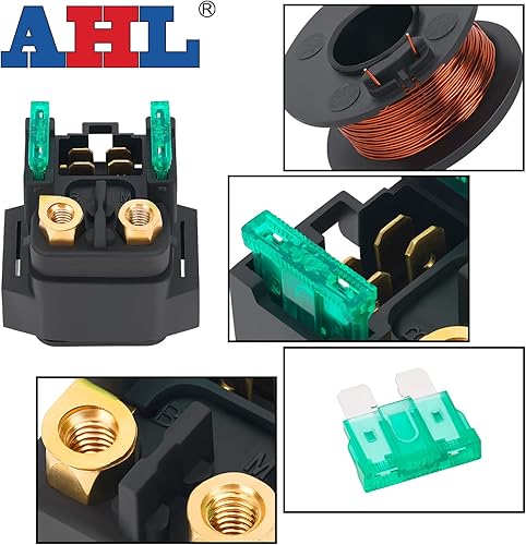 Miniatura 3 de AHL Relé solenoide de arranque de motocicleta 4SV-81940-11-00 4SV-81940-12-00 compatible con Yamaha XJ6FA Diversion F (ABS) 2010-2011 2013-2016 /