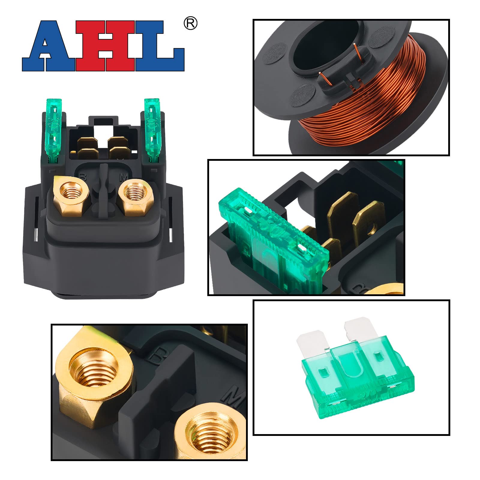 Amazon | AHL バイク用 スターター リレー ソレノイド 4BH-81940-00-00