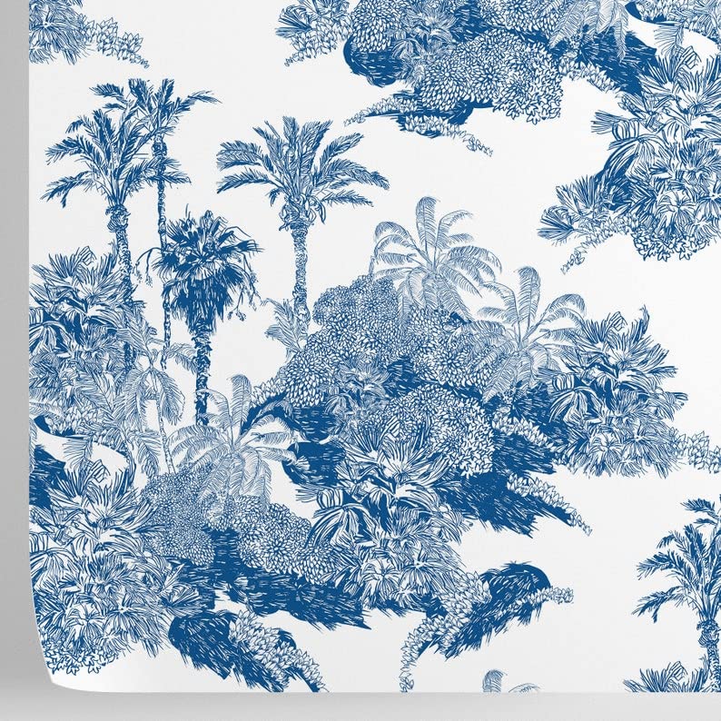 Papier peint toile de 5,5 m² avec 8 feuilles en papier véritable fabriqué en Italie
