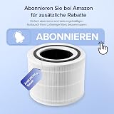 LEVOIT Filtro aria di ricambio per purificatore d'aria Core 300S Core 300 Filtro HEPA, filtro a carbone attivo ad alta efficienza e prefiltro, contro 99,97% allergeni, polvere, polline, fumo, colore - 3