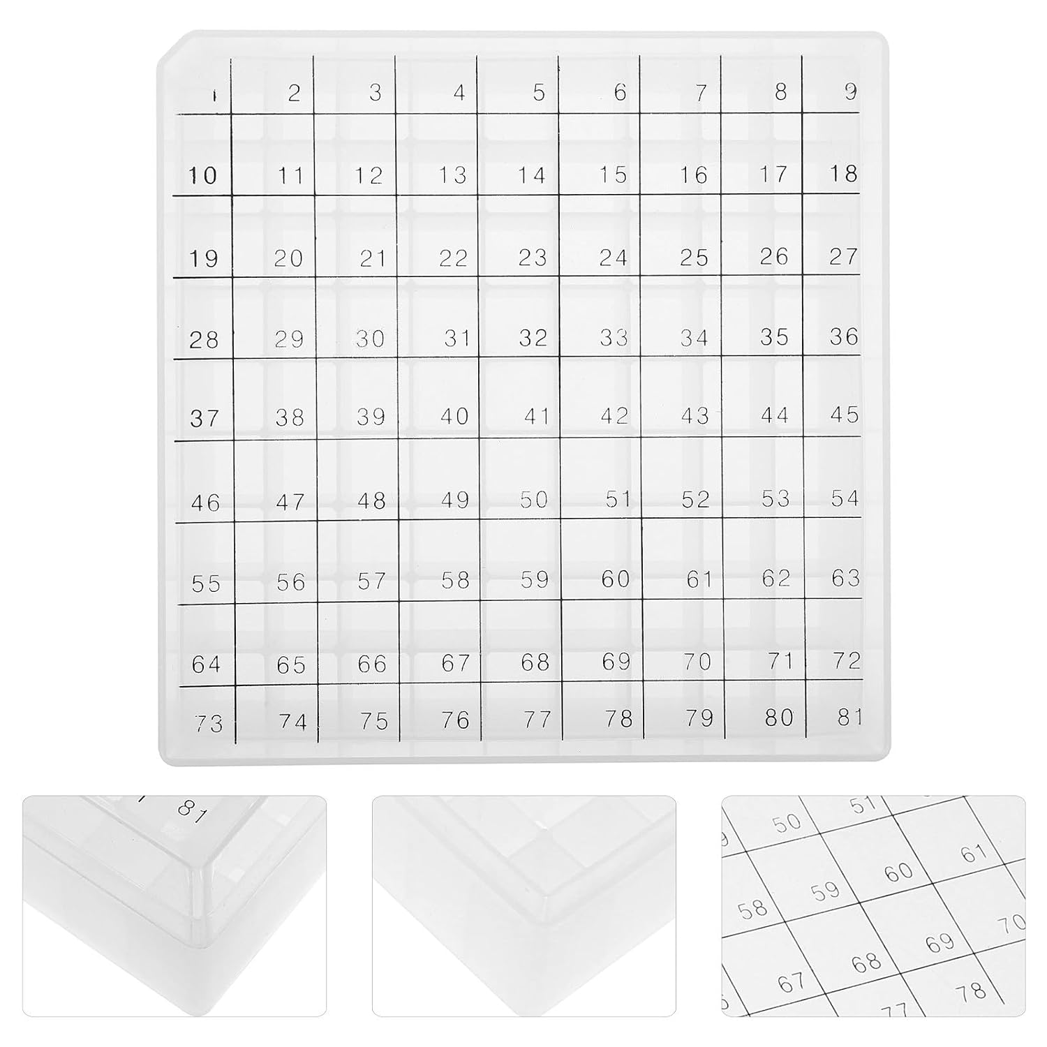Alasum Pp Microcentrifuge Tube Storage Box with 81 Grids Fits 1.5ml 1.8ml 2ml Test Tubes for Freezing and Laboratory Sample Storage