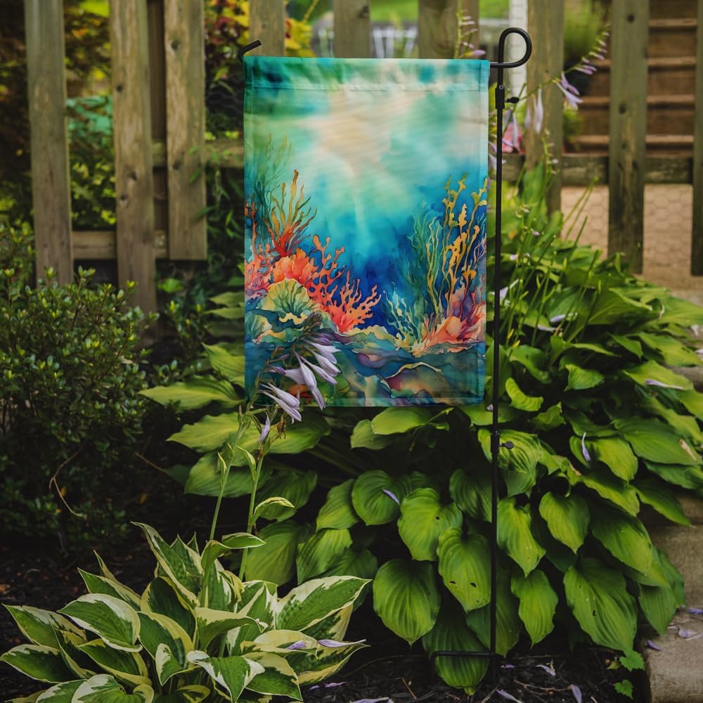 Caroline's Treasures Seaweed Garden Flag Mailbox Flag Decorative Yard Flag Banner Outside Patio Artwork Yard Flower Beds, Garden Size, Multicolor