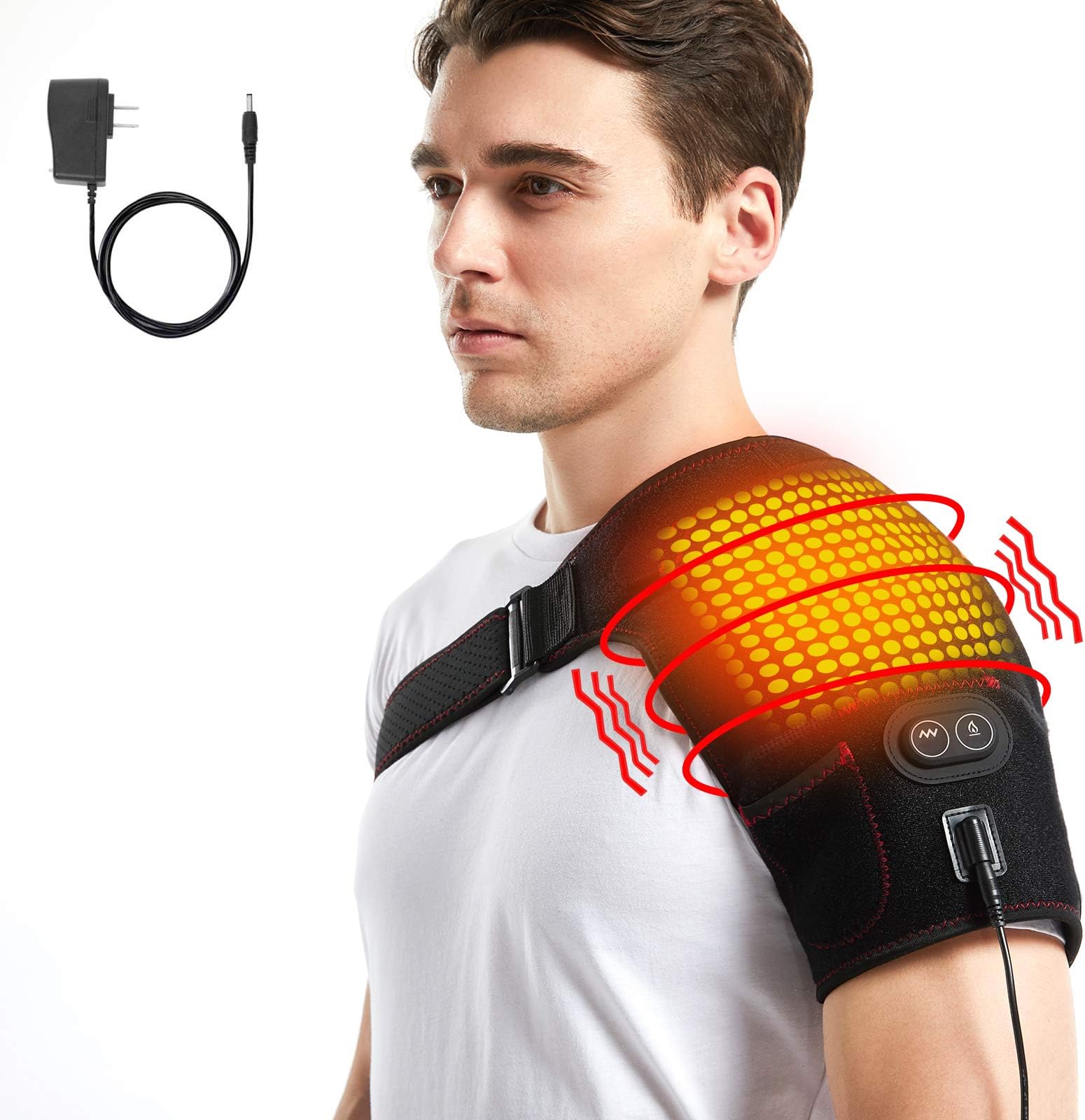HEAT AND VIBRATION SHOULDER BRACE