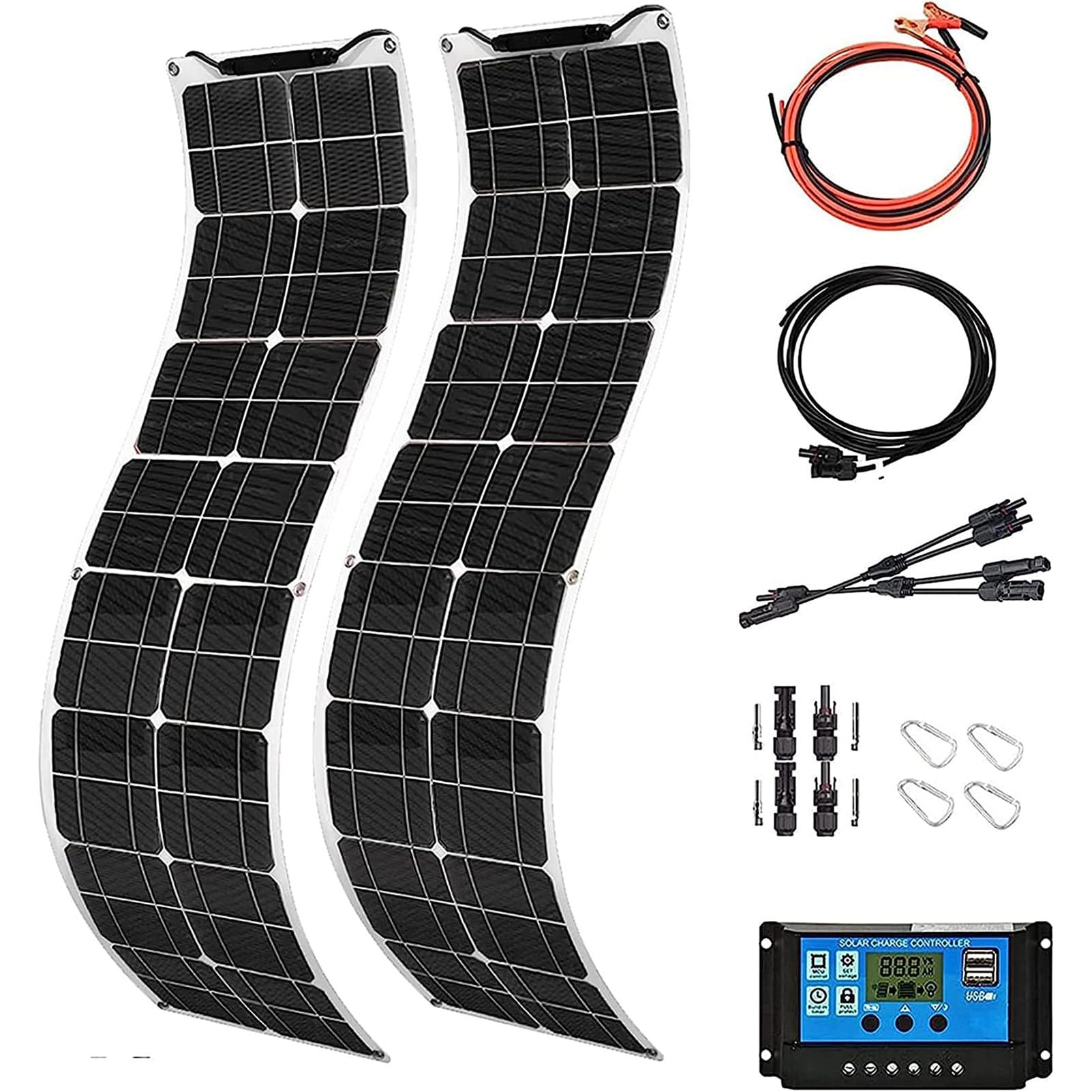 Panneau Solaire Monocristallin 800W Évitez la Panne de Batterie en Caravane