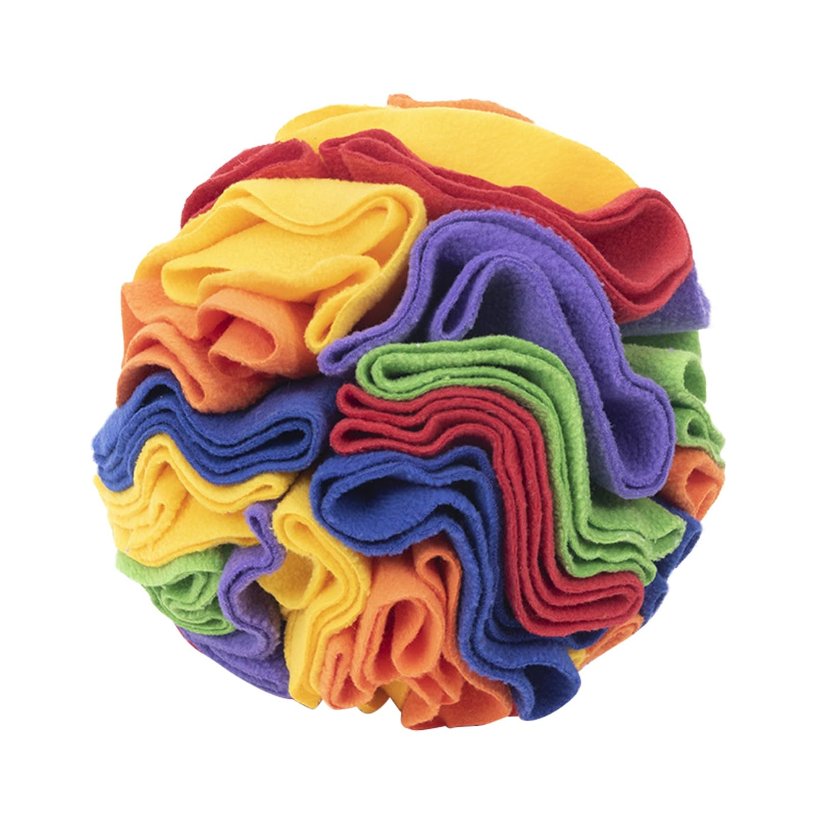DONGKER Sniffing Ball per Cani,6/8" Giocattolo Palla da Snuffle per Cane Lavabile Giocattoli Puzzle per Animali Addestramento e Giochi Interattivi (7.9, arcobaleno)