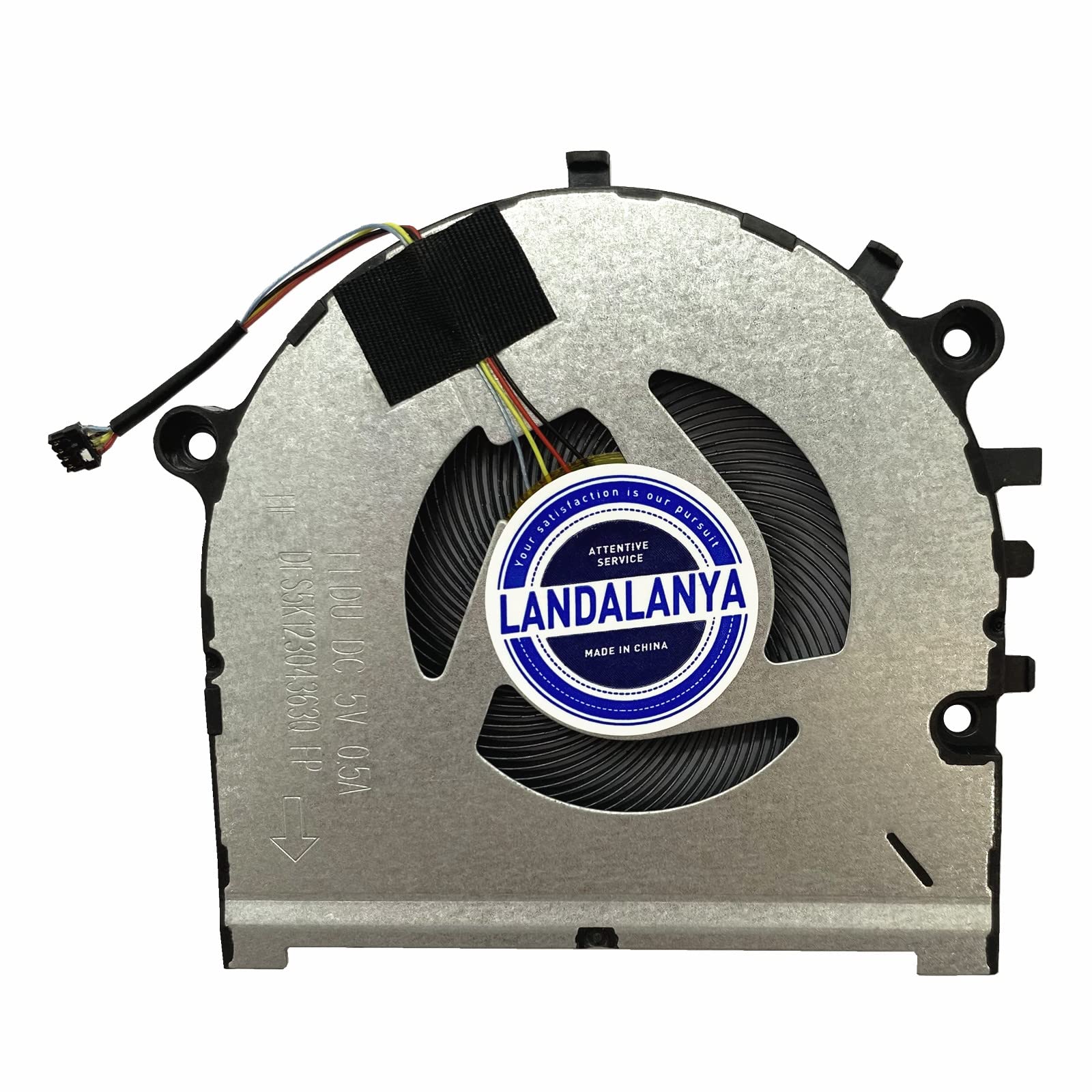 Replacement New CPU Cooling Fan for Lenovo ThinkBook 13s-IML 13s-IWL K3-IWL 14S-IWL 14s-IML K4-IWL 6Pro-13IWL S540-13 S540-14 Big Cooling Fan DFS5K12304363Q FLDU DC5V 0.5A