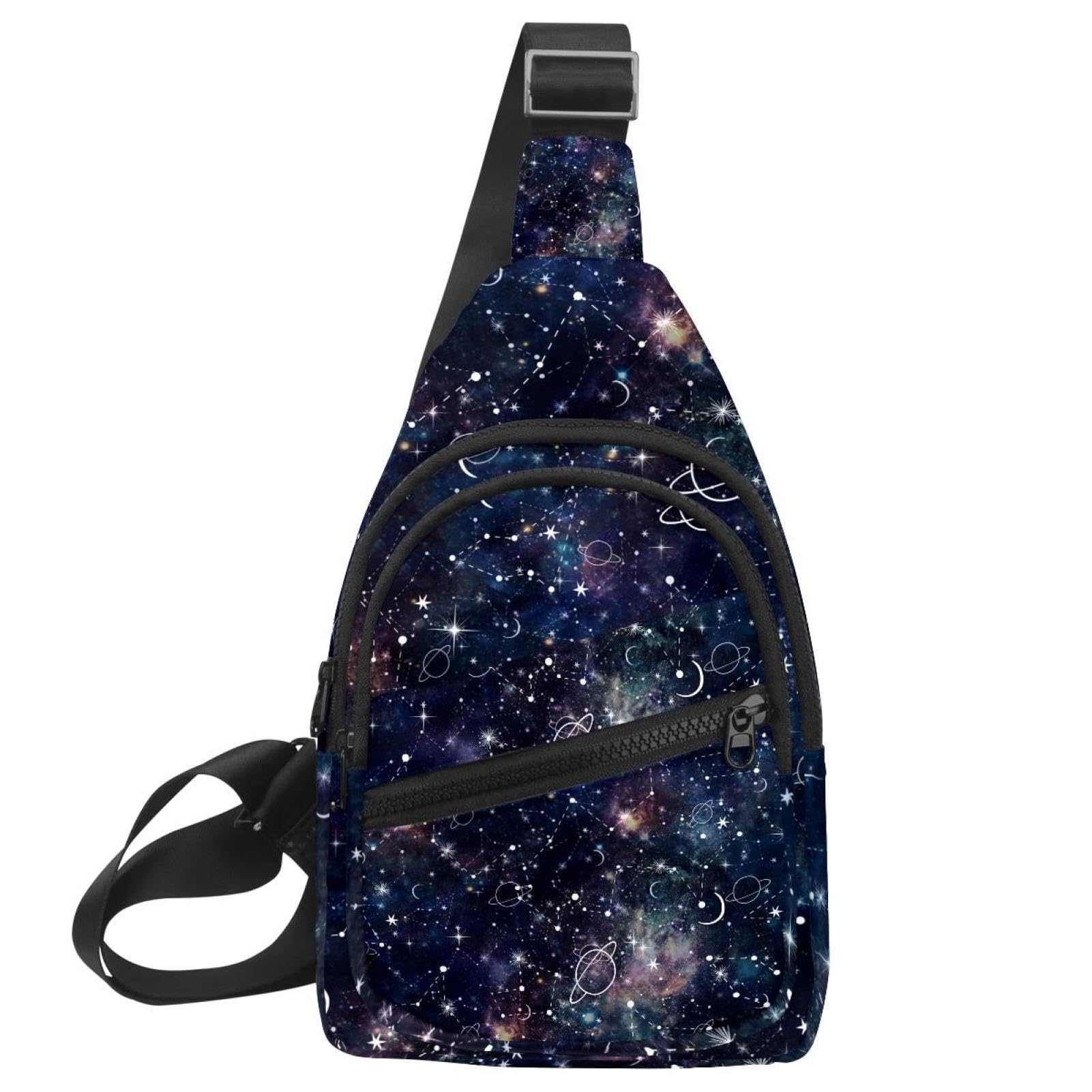 Mochila cruzada galaxia compacta de 30x18cm con diseño ergonómico 7