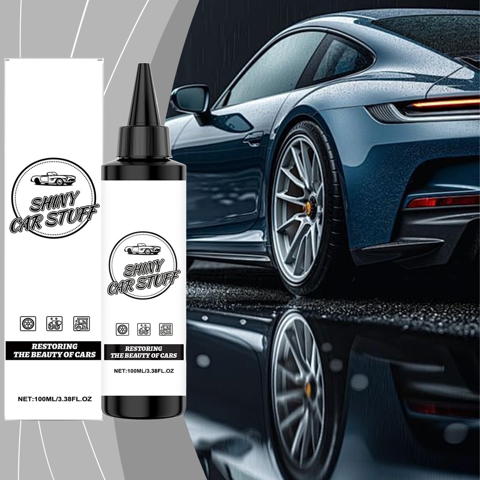 Coating Agent for Car 100ml Waterproof UV Resistant Dustproof Shiny Car Stuff Long-Lasting Coating — view 3