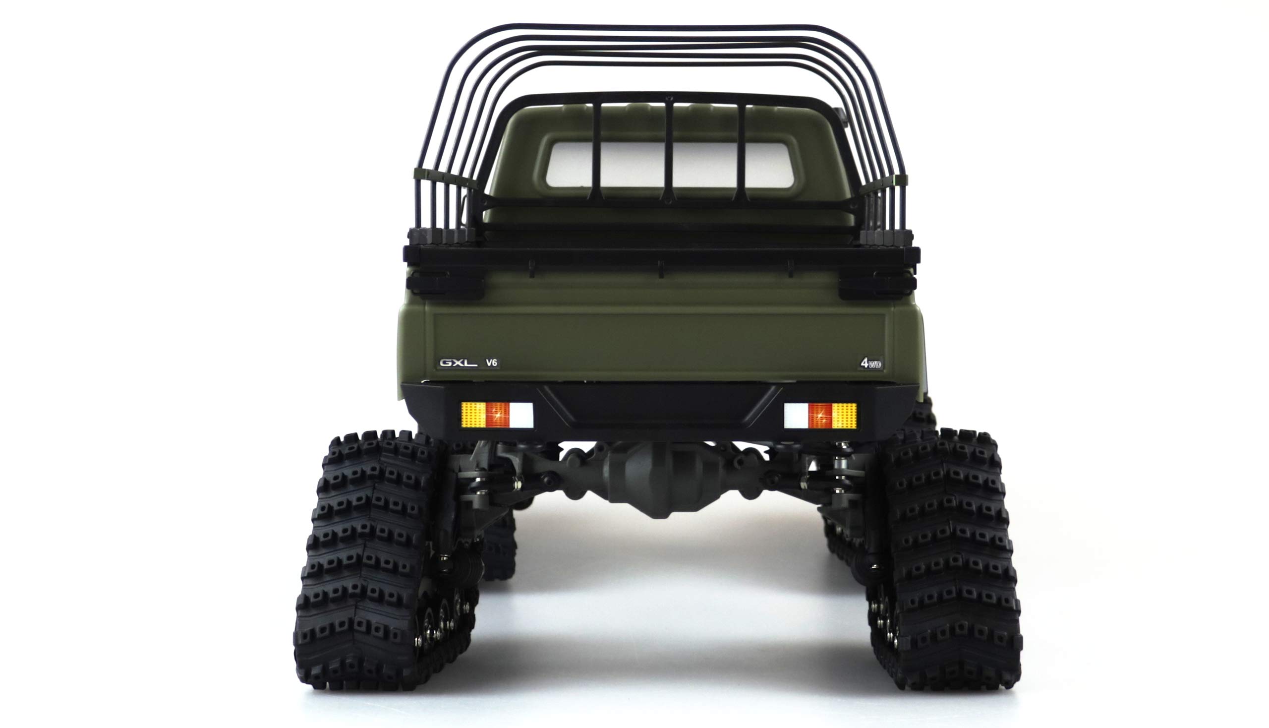 Amewi AMXRock RCX10BTS Scale Crawler Pick-Up RTR Brushed 1:10 RC Modellauto Elektro piñones, Color Verde Mate