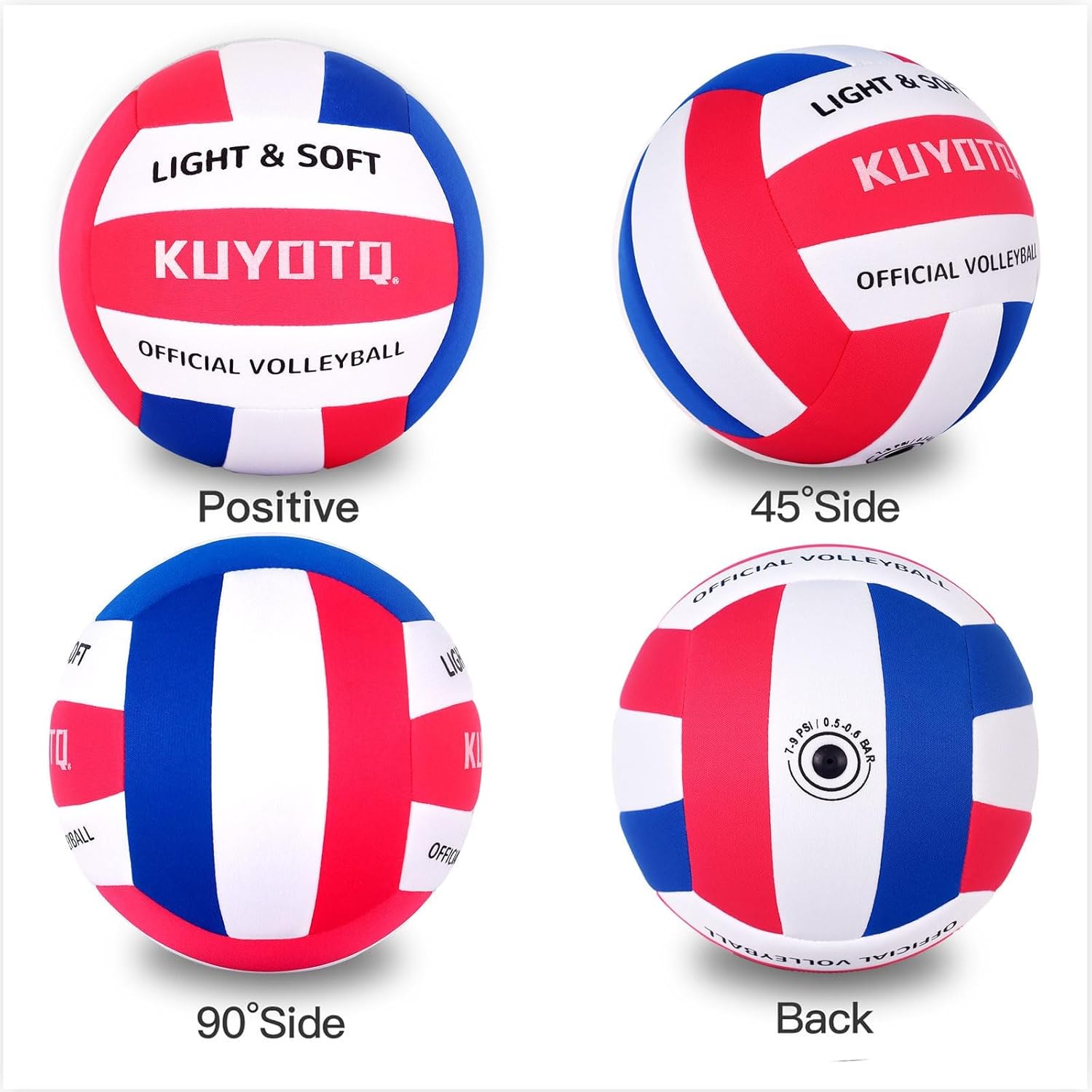 KUYOTQ Soft Indoor Volleyball for Indoor Practice Super Soft and Light Safe Sport Gear Fabric Volleyball for Kids Youth Adult Beginners, Perfect for House Yard Training Games - Image 7