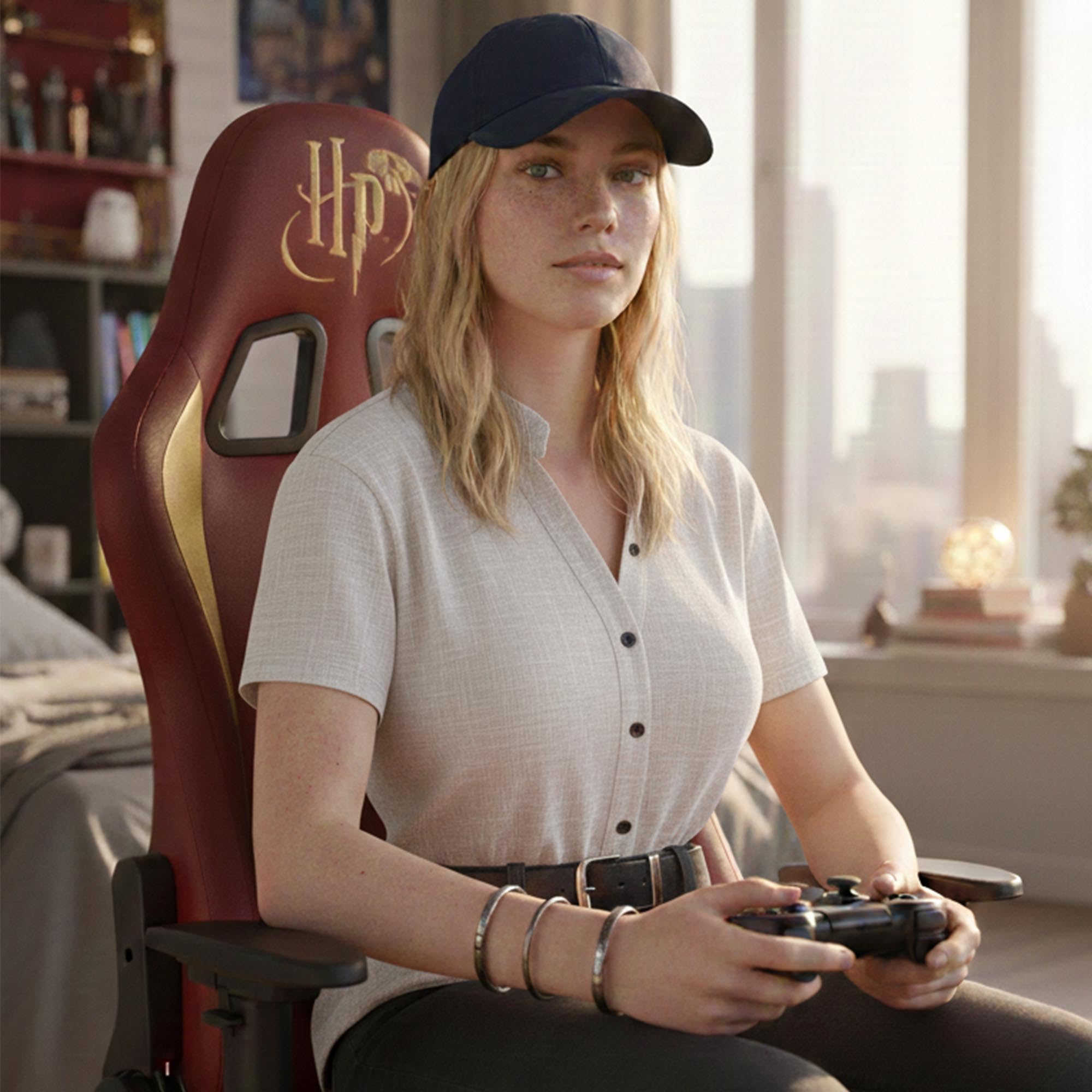Subsonic - Harry Potter - Silla Gaming Ergonomica Respaldo/Asientos Ajustables - Silla De Oficina Gamer para Adultos con Licencia Oficial (Windows 8)