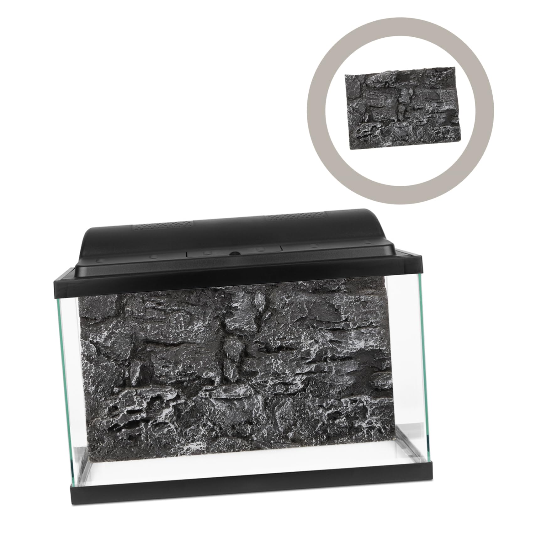 4 Piezas 3D De Fondo para Acuario De Reptiles Decoración De Pared para Terrario Fácil Montaje Empalme Aspecto Resistente Fresco Y Elegante.