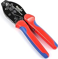 Vista 12 de Newdeli Crimpadora de virola de alambre 24-8 AWG - Herramienta de crimpado de alambre de trinquete para conectores de virola, terminales de cable