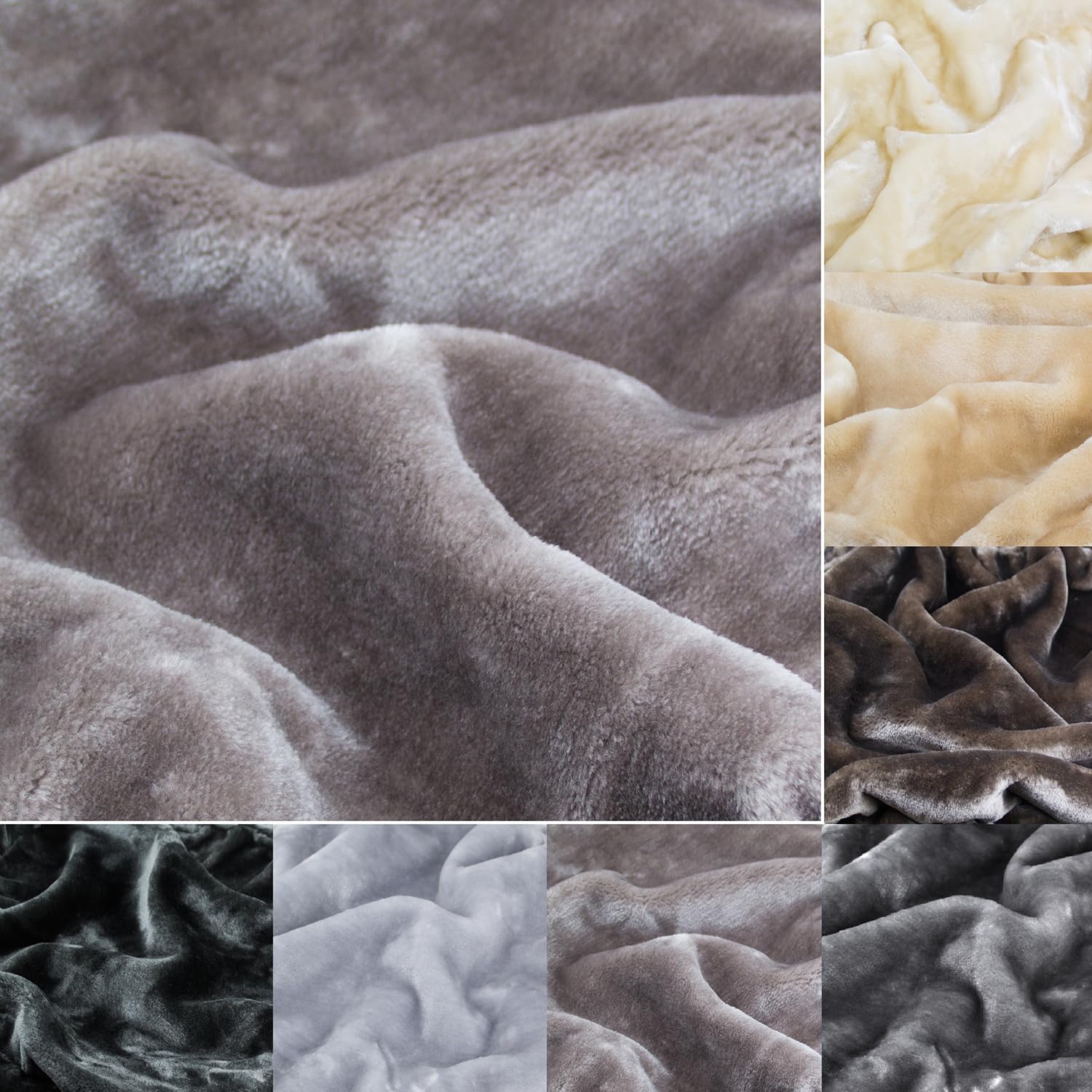 Kratzbaumland Edelplüsch für Kratzbäume (420g/m) 150 cm Rollenbreite (versch. Farben/Längen): Stofffarbe - warmgrau, Länge - 10,0 Meter